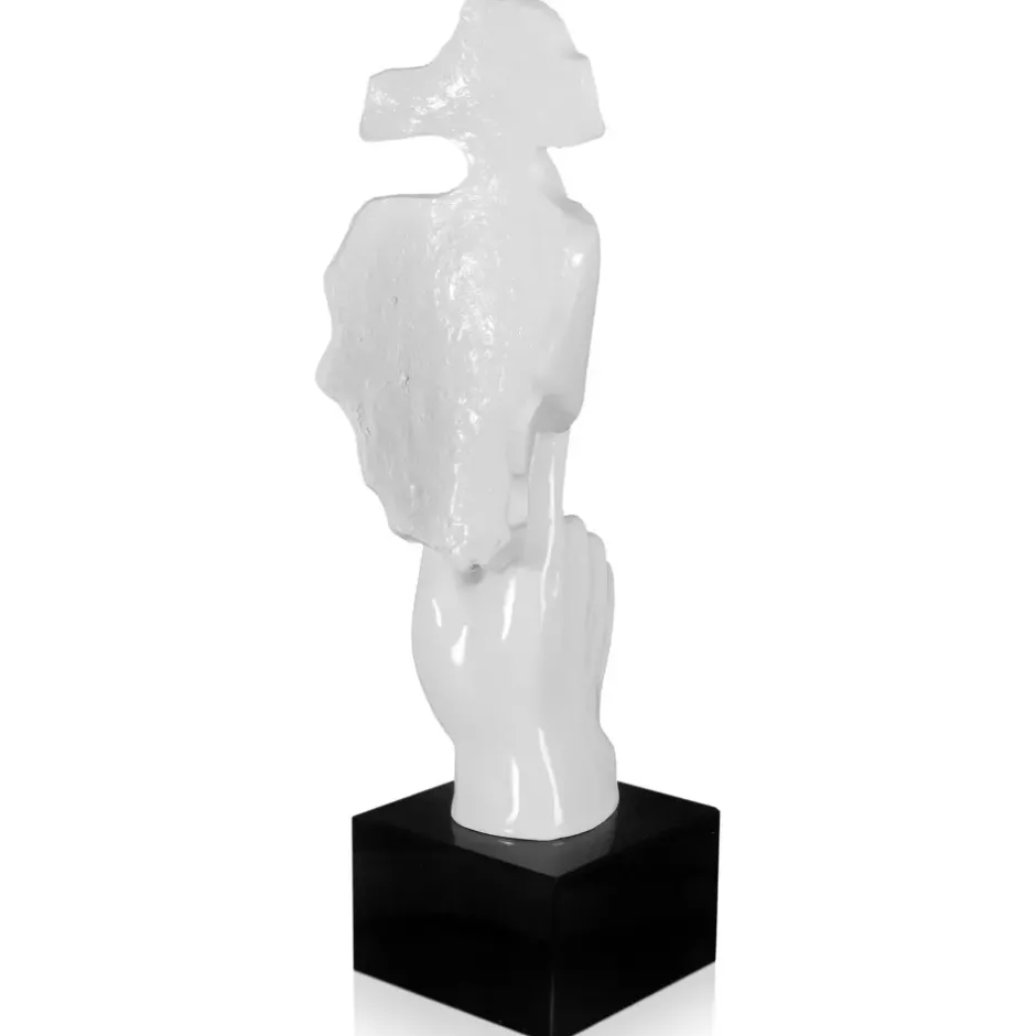 Statues & Sculptures Figurative|Table Top^Silent Warrior 48cm White Resin Indoor Sculpture