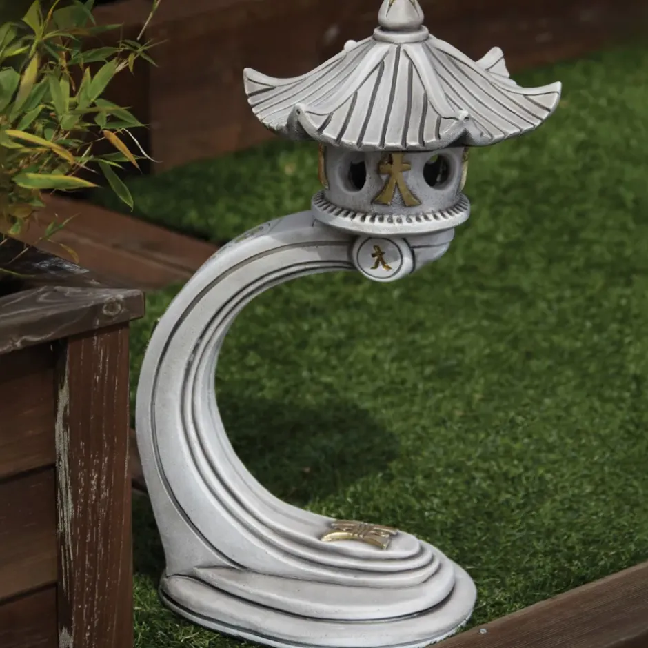 Statues & Sculptures Pagodas^Small Curved Japanese Pagoda Stone Garden Ornament