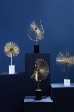 Statues & Sculptures Table Top|Abstract^Solar Flare 66cm Gold Metal Indoor Sculpture