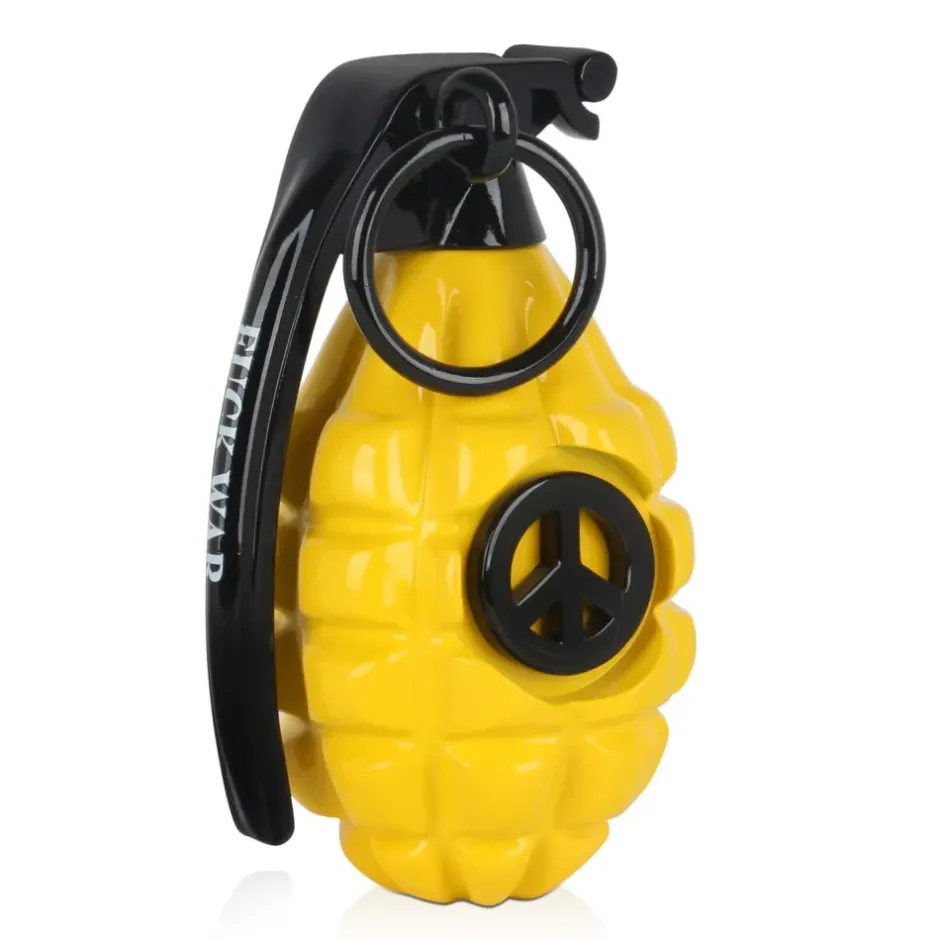 Statues & Sculptures Table Top|Contemporary^Sonic Grenade 25cm Yellow Resin Indoor Sculpture