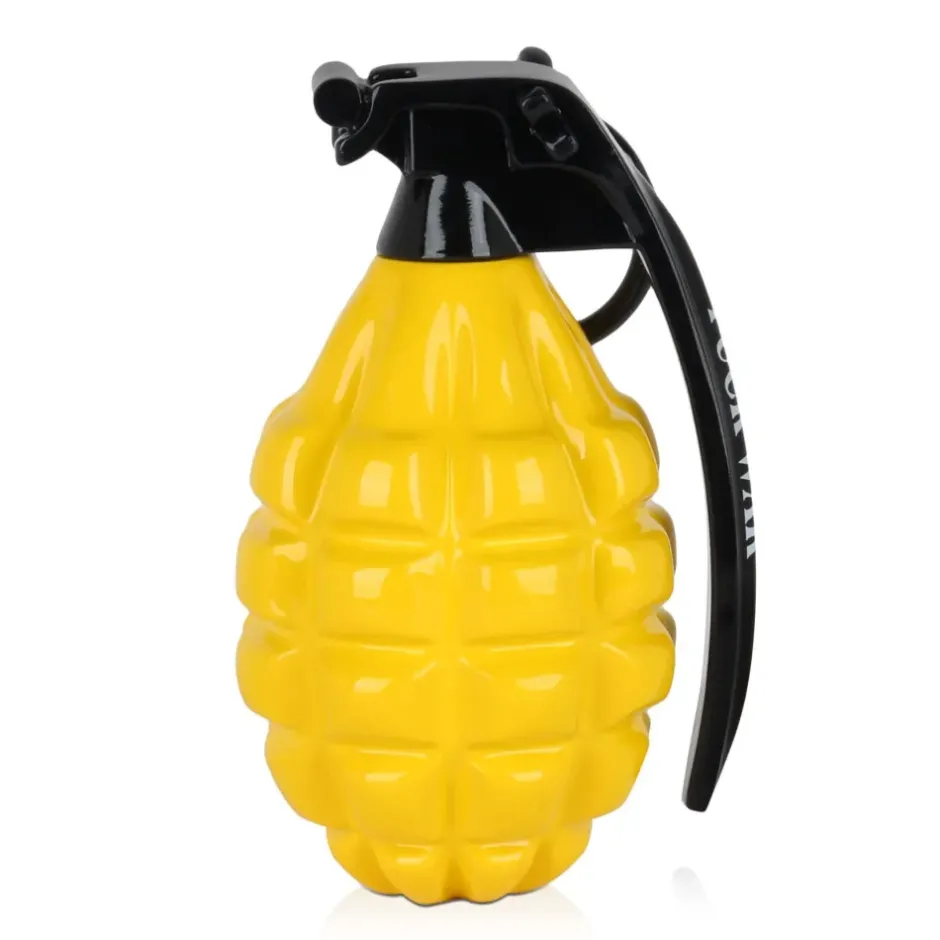 Statues & Sculptures Table Top|Contemporary^Sonic Grenade 25cm Yellow Resin Indoor Sculpture