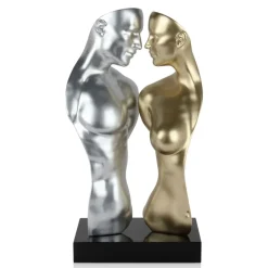 Statues & Sculptures Figurative|Table Top^Soul Reflection 60cm Silver Resin Indoor Sculpture