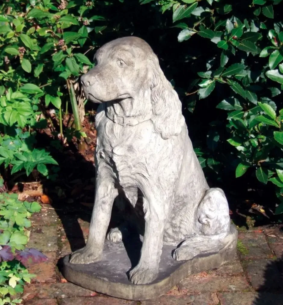 Statues & Sculptures Dogs^Springer Spaniel Stone Garden Ornament