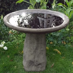 Statues & Sculptures Bird Baths^Staddle Design Stone Garden Birdbath