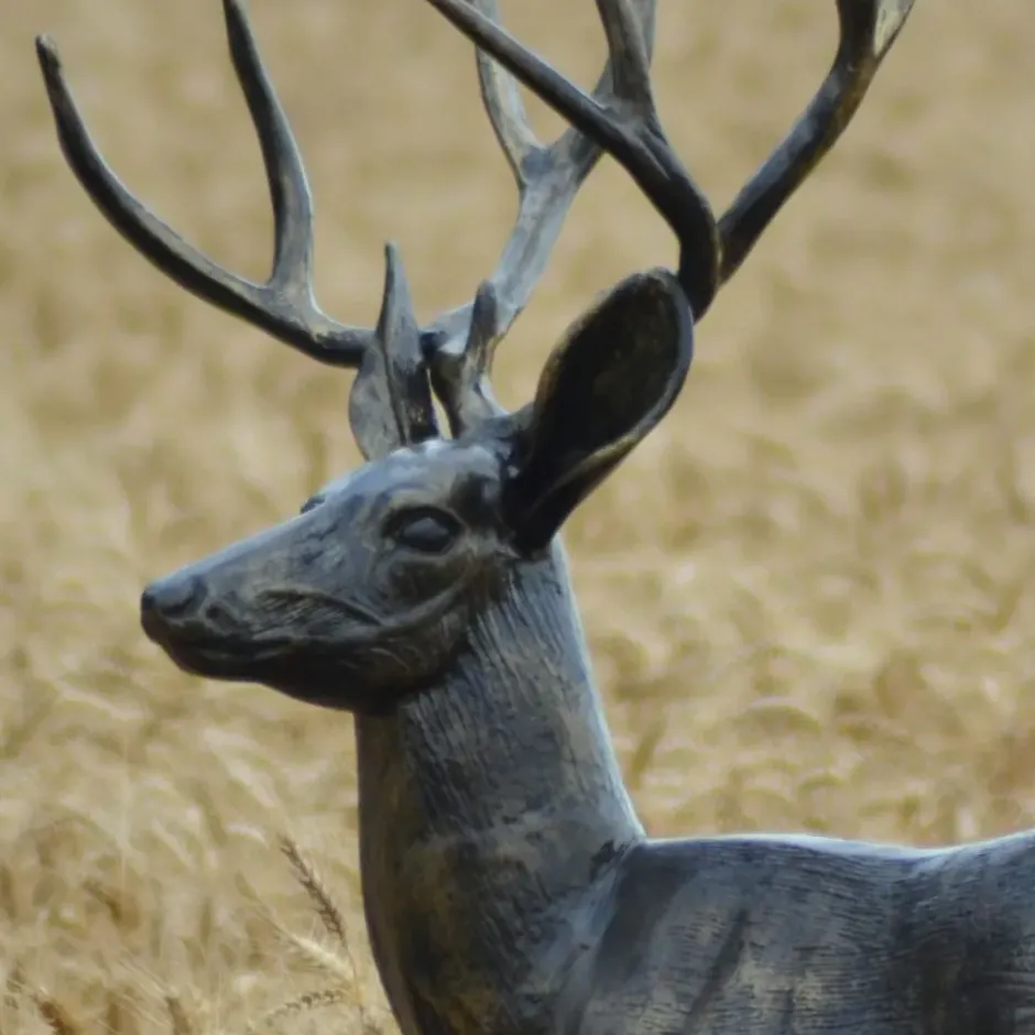 Statues & Sculptures Stags & Deers^Stag Doe & Fawn Collection Bronze Metal Garden Statues