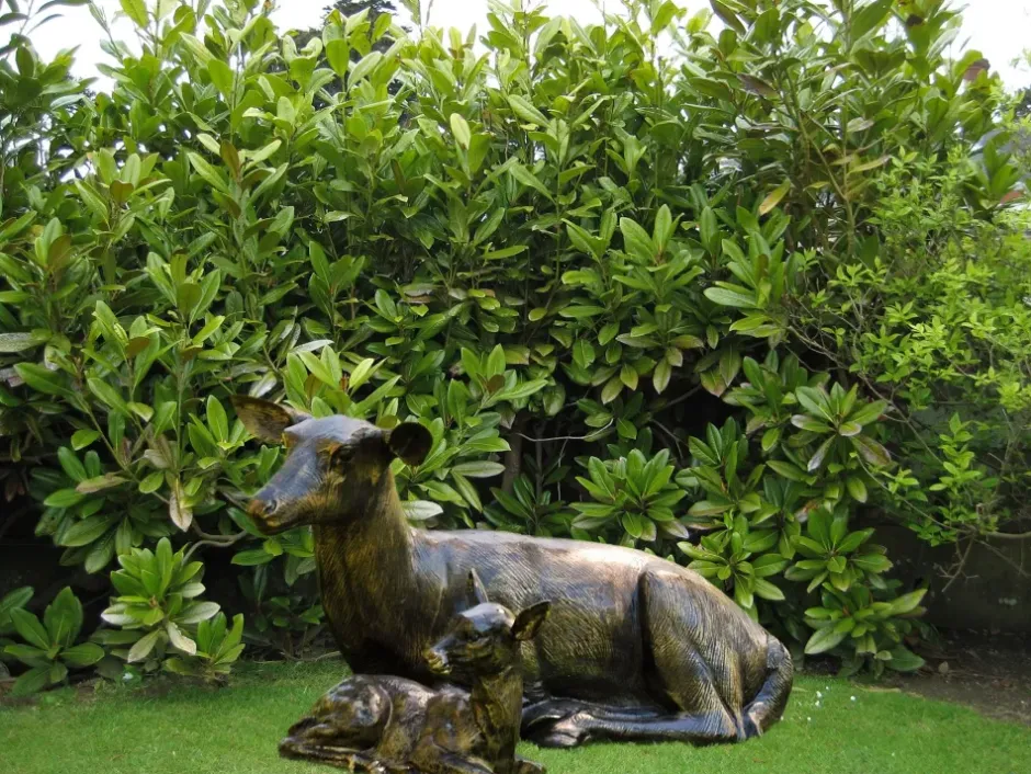 Statues & Sculptures Stags & Deers^Stag Doe & Fawn Collection Bronze Metal Garden Statues