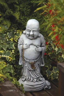 Statues & Sculptures Buddha^Standing Stone Buddha Garden Ornament
