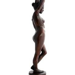 Statues & Sculptures Figurative|Table Top^Standing Woman Bronze Indoor Sculpture