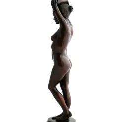 Statues & Sculptures Figurative|Table Top^Standing Woman Bronze Indoor Sculpture