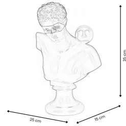 Statues & Sculptures Figurative|Table Top^Stealth Titan 35cm Black Resin Indoor Sculpture