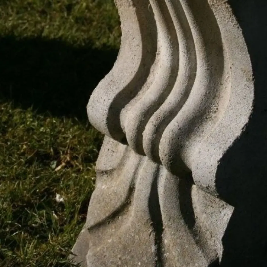 Statues & Sculptures Stone Benches^Straight Ivy Stone Garden Bench