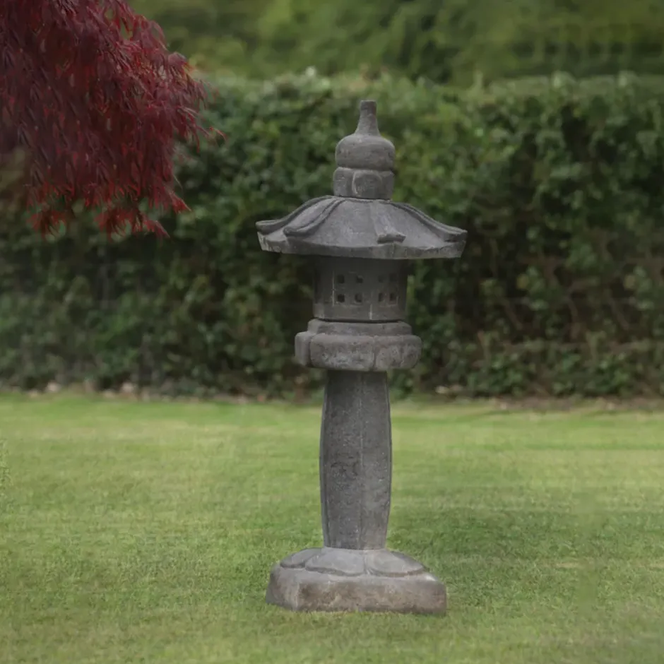 Statues & Sculptures Pagodas^Straight Japanese Pagoda Stone Garden Ornament