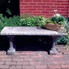 Statues & Sculptures Stone Benches^Straight Pattern Top Stone Garden Bench