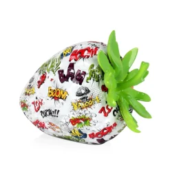 Statues & Sculptures Table Top|Contemporary^Strawberry Pop 24cm Comic Art Resin Indoor Sculpture