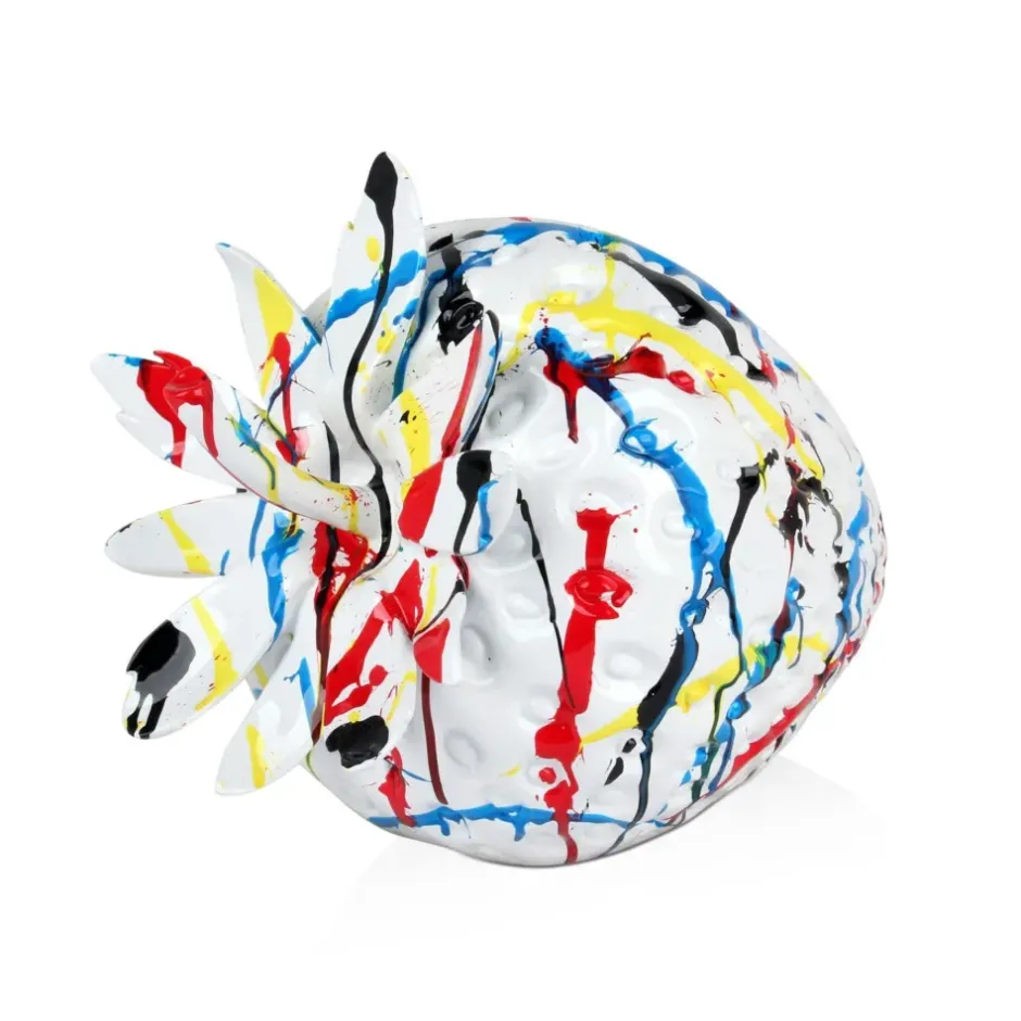 Statues & Sculptures Table Top|Contemporary^Strawberry Pop 31cm Multicolour Resin Indoor Sculpture
