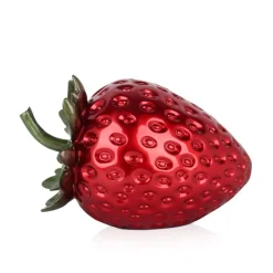 Statues & Sculptures Table Top|Contemporary^Strawberry Pop 24cm Red Resin Indoor Sculpture