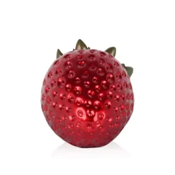 Statues & Sculptures Table Top|Contemporary^Strawberry Pop 24cm Red Resin Indoor Sculpture