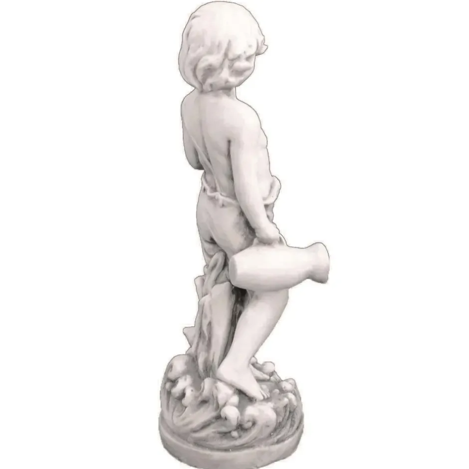 Statues & Sculptures Children^Summer Boy 73cm Stone Resin Garden Statue