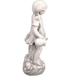 Statues & Sculptures Children^Summer Love Boy & Girl Stone Resin Garden Statues