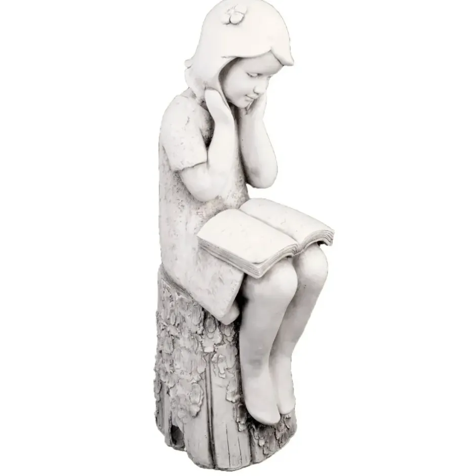 Statues & Sculptures Children^Summer Reading Girl 86cm Stone Resin Garden Statue