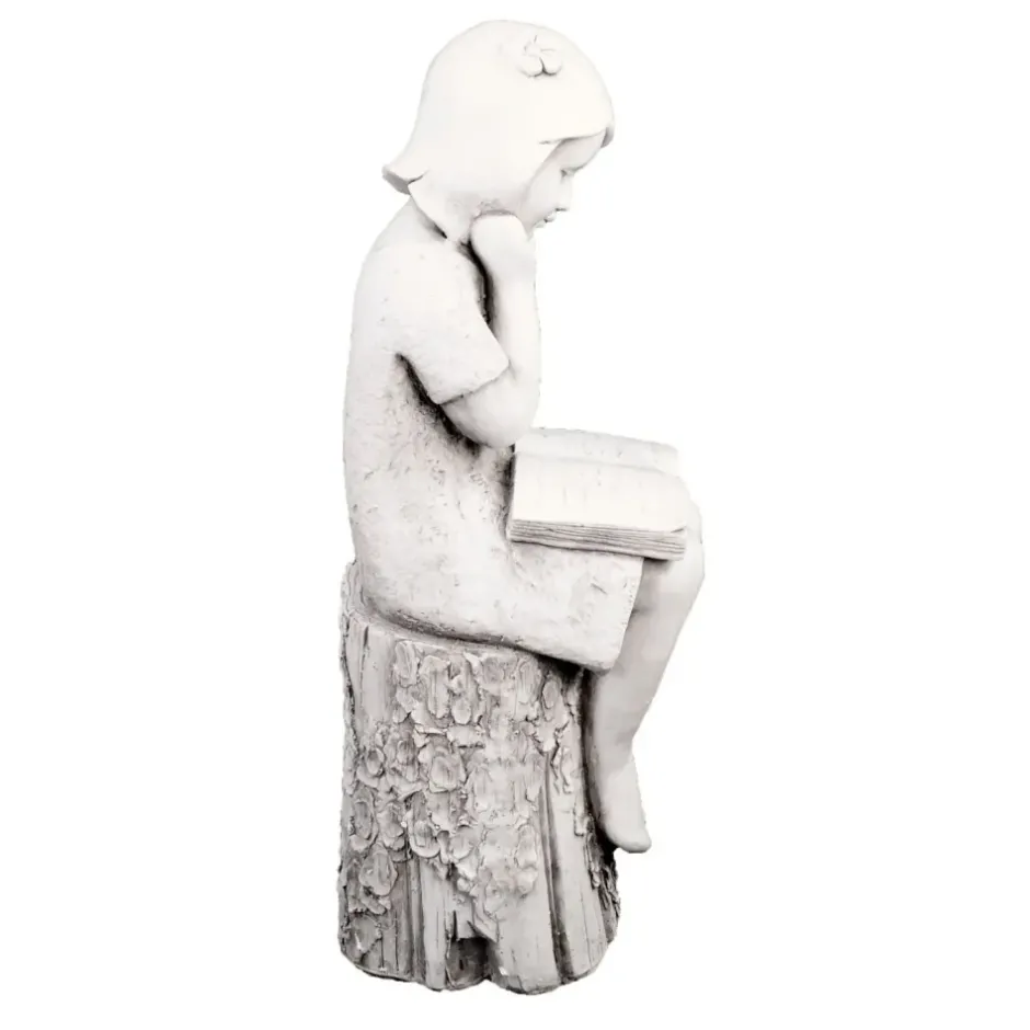 Statues & Sculptures Children^Summer Reading Girl 86cm Stone Resin Garden Statue