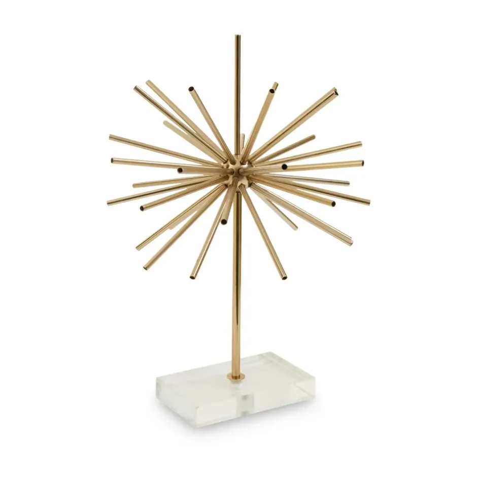 Statues & Sculptures Table Top|Contemporary^Sunburst 46cm Gold Metal Indoor Sculpture