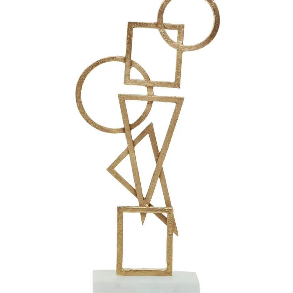 Statues & Sculptures Table Top|Abstract^Symbol Ascent 47cm Gold Metal Indoor Sculpture
