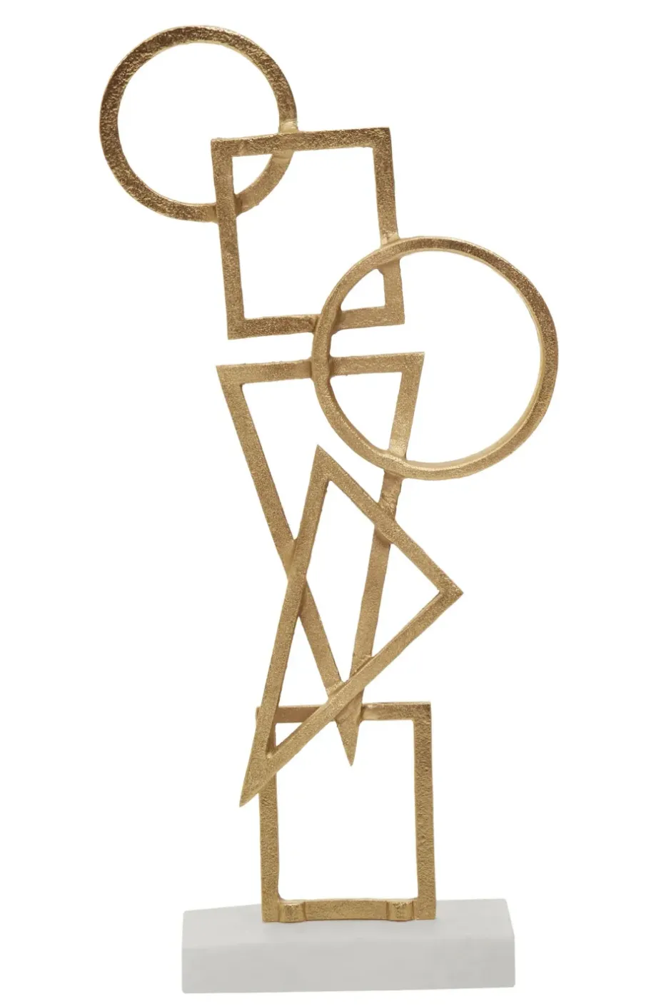 Statues & Sculptures Table Top|Abstract^Symbol Ascent 47cm Gold Metal Indoor Sculpture