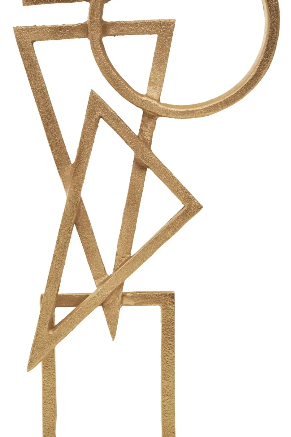 Statues & Sculptures Table Top|Abstract^Symbol Ascent 47cm Gold Metal Indoor Sculpture