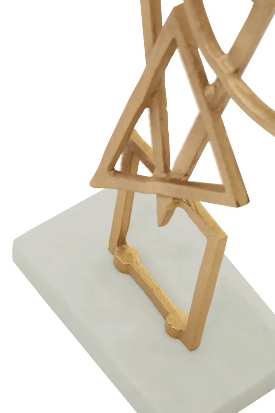 Statues & Sculptures Table Top|Abstract^Symbol Ascent 47cm Gold Metal Indoor Sculpture