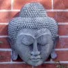 Statues & Sculptures Wall Plaques|Buddha^Thai Buddha Head Stone Garden Wall Art Plaque