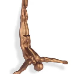 Statues & Sculptures Figurative|Wall Art^The Diver 55cm Bronze Resin Wall Sculpture