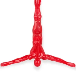 Statues & Sculptures Figurative|Wall Art^The Diver 55cm Red Resin Wall Sculpture