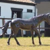 Statues & Sculptures Horses^Thoroughbred Horse Life-Size Bronze Metal Garden Statue