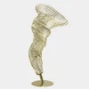 Statues & Sculptures Floor Standing|Abstract^Tornado 152cm Gold Metal Garden Sculpture