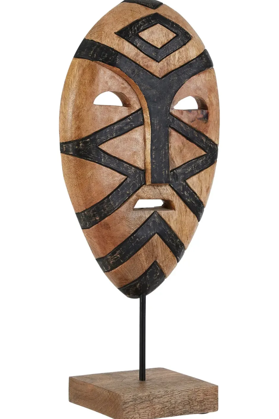 Statues & Sculptures Table Top|Contemporary^Tribal Guardian 53cm Wood Indoor Sculpture