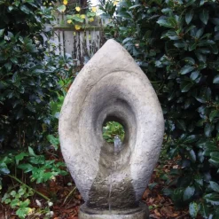 Statues & Sculptures Water Features^Twister Contemporary Stone Garden Water Feature