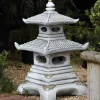 Statues & Sculptures Pagodas^Two Tier Japanese Pagoda Stone Garden Ornament