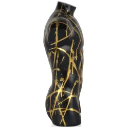 Statues & Sculptures Figurative|Table Top^Valiant Torso 50cm Black Resin Indoor Sculpture