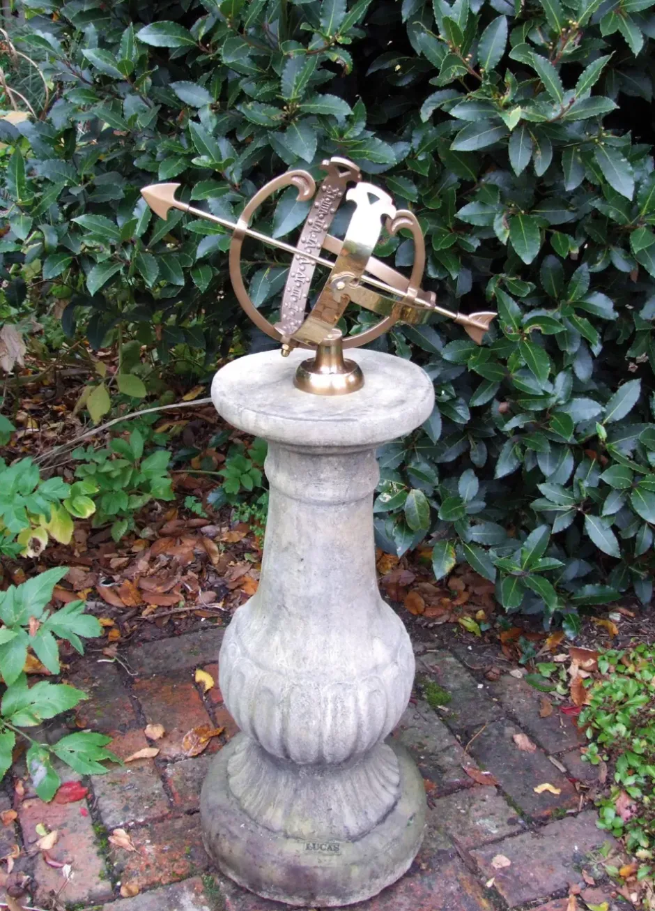 Statues & Sculptures Armillary Sundials^Victorian Armillary Stone Garden Sundial