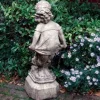 Statues & Sculptures Children^Victorian Girl 80cm Stone Garden Statue