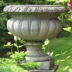 Statues & Sculptures Large|Round^Victorian Tazza Stone Garden Planter