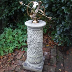 Statues & Sculptures Armillary Sundials^Vine Armillary Stone Garden Sundial