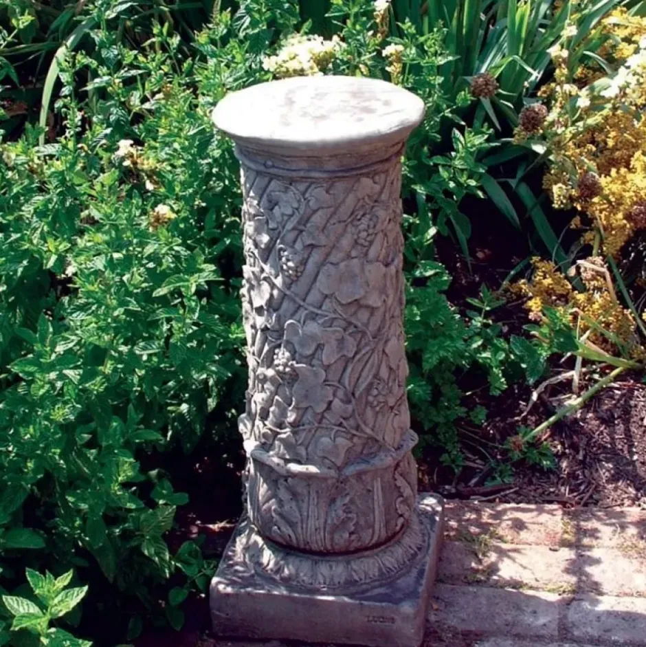 Statues & Sculptures Plinths & Pedestals^Vine Column Stone Garden Pedestal