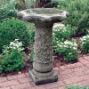 Statues & Sculptures Bird Baths^Vine Design Stone Garden Birdbath