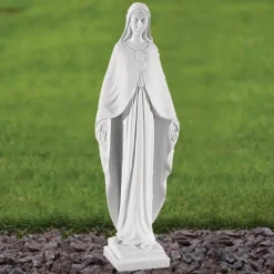 Statues & Sculptures Virgin Mary^Virgin Mary 35cm Marble Resin Garden Statue