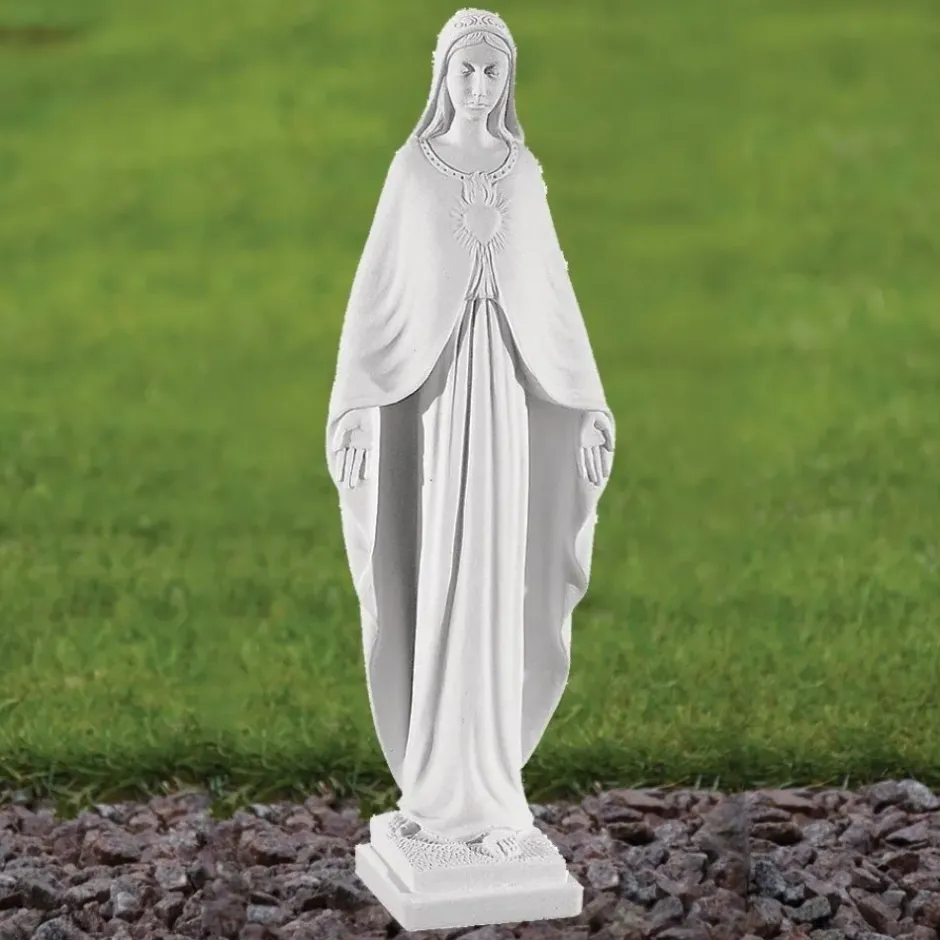 Statues & Sculptures Virgin Mary^Virgin Mary 35cm Marble Resin Garden Statue
