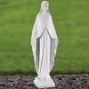 Statues & Sculptures Virgin Mary^Virgin Mary 36cm Marble Resin Garden Statue