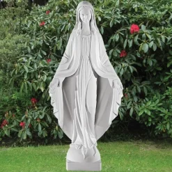 Statues & Sculptures Virgin Mary^Virgin Mary 75cm Marble Resin Garden Statue