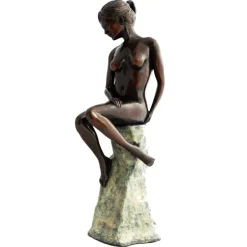 Statues & Sculptures Figurative|Table Top^Warmth of the Sun Figurine Bronze Indoor Sculpture
